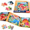 Sonstige Puzzle magnetico dinosauri, 97 pezzi. Giocattolo educativo da viaggio per bambini dai 2 ai 5 anni