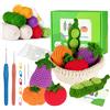 Merkloos Kit per principianti con 5 piccoli amigurumi a forma di verdura