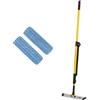 Rubbermaid Commercial Products HYGEN PULSE Kit Mocio in Microfibra | a Una Faccia | Serbatoio Integrato, Rilascio Controllato, Velcro | Giallo