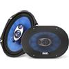Pyle Casse Auto Speaker 15 x 20 Centimetri Altoparlanti Coppia, Cono Blu in Poliuretano, 3 Vie, 360 Watt, Surround in Gomma Butilica, 4 Ohm, Bobina Vocale da 2,5 Centimetri
