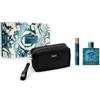 Versace Eros EDP Cofanetto 100 ml, 10ml Eau De Parfum + Borsello Nero