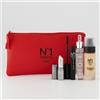 N°1 Perfetto Kit Platino: lipstick + fondotinta SPF30 + mascara + siero + bag