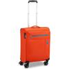 RONCATO LITE SOFT Trolley Cabina 55x40x20 cm| Valigia Bagaglio a Mano Ultra Leggera con 4 Ruote, Chiusura TSA - Arancione Brillante