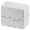 HAN 1x scatola per schede grigio chiaro DIN A6 400 schede 165x95x128 mm | Prodotto in Germania, formato DIN A6, 165x95x128 mm, per l'apprendimento del vocabolario, scatola per schede, schede