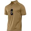 JACKETOWN Polo Uomo Manica Corta Polo Uomo Traspirante Polo Casual Sportiva T-Shirt Golf Estate Basic Regular Fit Polo con Bottoni M-3XL