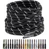 Puzeam 4.5mm de 2 Paia Lacci Rotondi per Scarpe, Scarponi e Stivali | Tondi Stringhe Scarpe Resistenti per Scarpe da Lavoro, Trekking, Montagna, Boot Stringe