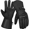 SAWANS Guanti da moto in pelle nocche dure Thinsulate Protezione antivento impermeabile inverno estate guanti da equitazione termici uomini donne escursionismo all'aperto sport bici