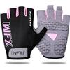 WFX Guanti da palestra per allenamento fitness, supporto per il polso, traspiranti, antiscivolo, con palmo imbottito in silicone, protezione extra grip, guanti per sollevamento pesi, uomini e donne