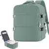 WOUIYO Zaino Easyjet 45x36x20, Bagaglio a Mano per Easyjet 30L | Borsa da Cabina per Uomo e Donna, Zaino da Viaggio Aereo con Impermeabile Antifurto per Laptop da 15.6 Pollici