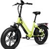 Bodywel F20PRO Bici Elettrica Pieghevole 20", Fat Bike Elettrica per Uomo e Donna, Motore 250W, Batteria 48V 20Ah 960Wh, 120 km Autonomia, 7 Velocità, Freni a Disco Idraulici, Pedalata Assistita