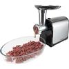 Bestron Tritacarne, 1300 W Max, 2 Dischi in Acciaio Inox, Macinatura Media o Grossa, Per Macinato, Salsicce e Kubbe, Parti Rimovibili, AMG300SS