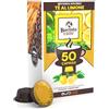 Eurocali 50 Capsule Compatibile con Lavazza A Modo Mio Gusto Tè al Limone | per Baciato Caffè Bevanda Solubile Linea Desiderio