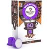 Eurocali 50 Capsule Caffè Gusto Mokaccino Compatibile con Nespresso | per Baciato Caffè Linea Passione