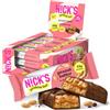 N!CK'S Barrette proteiche Burro di arachidi, 15 g di proteine, 214 calorie, low carb peanut butter barretta proteica keto senza zucchero aggiunti, senza glutine (12 protein bars x 50 g)
