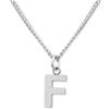 GD GOOD.designs EST. 2015 Catena con lettere in argento - collara da donna delicata sulla pelle (ciondolo A-Z) I Collana di lettere in argento