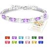 Rajputana Bracciale Da Donna In Argento Sterling 925 Bracciale Tennis Jewellery Regalo Di Compleanno Natale Per Lei Donne Silver Bracelet Fidanzate