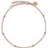 GD GOOD.designs EST. 2015 Cavigliera da donna - Impermeabile - Cavigliera con piccole perle Dots I Gioielli da donna in acciaio inossidabile per caviglie in oro, argento o oro rosa