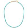 GD GOOD.designs Gemma Collana Donna Pietre Naturali perline sfaccettate 4mm | Catena acciaio inox placcata oro 18K regolabile (40-45 cm) | Girocollo boho impermeabile