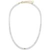 GD GOOD.designs Gemma Collana Donna Pietre Naturali perline sfaccettate 4mm | Catena acciaio inox placcata oro 18K regolabile (40-45 cm) | Girocollo boho impermeabile