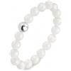 GD GOOD.designs Anello anti-stress con perle di pietra naturale per donne - Anello di perle elastico - Anello d'ansia sfaccettato