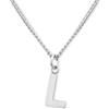 GD GOOD.designs EST. 2015 Catena con lettere in argento - collara da donna delicata sulla pelle (ciondolo A-Z) I Collana di lettere in argento