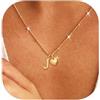 Rajputana Collana Con Iniziale Cuore Collana Donna Oro Regalo Compleanno | Collana Donna Oro Collana Con Nome Collana Con Lettera Initial Gold Necklace For Women Jewellery Regalo Donna Compleanno