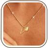 Rajputana Collana Con Iniziale Cuore Collana Donna Oro Regalo Compleanno | Collana Donna Oro Collana Con Nome Collana Con Lettera Initial Gold Necklace For Women Jewellery Regalo Donna Compleanno