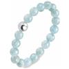 GD GOOD.designs Anello anti-stress con perle di pietra naturale per donne - Anello di perle elastico - Anello d'ansia sfaccettato