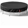 VniYors - Copertura per piscina rotonda da 6,4 m, copertura per vasca idromassaggio, tecnologia solare per piscine fuori terra, impermeabile e antipolvere, con coulisse e chiodi a terra, nero