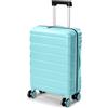 Lekesky Valigia Bagaglio a Mano 55x40x20, Trolley Cabina Rigido 40L TSA | ABS antigraffio, azzurro chiaro, 4 ruote 360° rimovibili, 2,9 kg, per Ryanair EasyJet, viaggi brevi e weekend