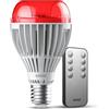 SANSI 25W Lampadina LED Rossa E27 da 670nm con Telecomando, Dimmerabile | Per Un Sonno Ristoratore, Senza Luce Blu, 2 Modalità per la Camera da Letto: Luce da Lettura 3000K / Luce Notturna Rossa