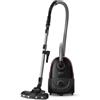 PHILIPS ‎Philips Aspirapolvere con Sacco 6000, 900W, s‑Bag 4L, Nero Profondo | Raccolta Polvere 99,9%, Bocchetta TriActive+LED, Filtro HEPA >99,99%, Capacità s‑Bag 4L, Mini Spazzola Turbo (XD6142/12)