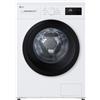 LG F4NA10S7NWK Lavatrice slim 7kg, Classe A, 1400 giri, Programma igiene con vapore, Display grande, White
