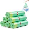 Orzbow Sacchetti Monouso Vasino Portatile, Dimensione Extra Spessa,6 Rotoli,90Pcs | Multifunzionale, Stivabile, Design Minimalista, Facile da Pulire, Liscio e Senza Bave