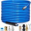 NAMOTEK Set tubo pulizia tubi 10 m | Tubo ad alta pressione 3000 PSI/180 Bar | Sistema di lavaggio per scarichi compatibile con Kärcher K2 K3 K4 K5 K6 K7 e Bosch AQT idropulitrici domestiche | Blu