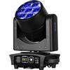 BETOPPER Teste Mobili 350W Luci Discoteca - Moving Head LED 7x40W RGBW Beam/Wash/Zoom Bee Eye - Luci Spot per Illuminazione da Palco con Attivazione Sonora per Party, Club, Bar, e Casa