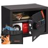 Brihard Family cassaforte elettronica - Cassaforte a codice per la casa, A4, 25x35x25cm - Cassetta di sicurezza, tastiera digitale, LED, ripiano removibile