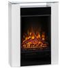 Klarstein Camino a Riscaldamento Elettrico, Caminetto Finto 1800 W a Basso Consumo, Fuoco LED, Spazio per Legna, Termocamino con Telecomando, Termostato e Timer
