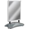 tectake® Cavalletto Espositore Pubblicitario DIN A1, Double-Face, Per Esterno ed Interno, Portacartelloni in Alluminio, Base in Plastica Riempibile 20l, 2 Pellicole Protettive Contro Intemperie Sporco