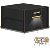 OLEVOLT Copertura Tavolo Esterno Impermeabile Copertura Mobili da Giardino | Telo Tavolo da Esterno Copertura Mobili da Esterno Copri Sedie Giardino 420D Coperture per Set Arredo Giardino 110x110x74cm