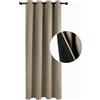 Deconovo Tende Termiche Isolanti Freddo e Caldo per Interni Invernale,Tenda Oscurante Spessa a Doppio Strato con Occhielli, Antivento, 132x214 CM(LxA), Cachi, 1 Pezzo