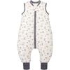 MIKAFEN Sacco Nanna con Gambe per Bambini 2,5 Tog,con Piedini,4-5 anni | 100% Cotone, Invernale, Cerniera Bidirezionale Sicura, Senza Maniche,Lavabile In Lavatrice, Alfabeto