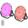 BETOPPER 54 x 1W LED Par Can RGB 3-in-1 per DJ, con telecomando, DMX512. | Attivazione sonora, auto e Master-Slave. Luci disco per feste, matrimoni, club, chiesa, 2 pz.