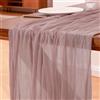 Foatcox Runner da Tavolo Rosa Antico, 300 x 90 cm Runner da Tavolo in Garza Bohémien Adatto per Matrimoni, Feste, Natale, Capodanno, Baby Shower, Addii al Nubilato e Decorazioni da Tavola