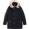 Woolrich Giacca Arctic Detachable Fur Uomo Melton Blue