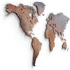 Giallobus - MAPPA DEL MONDO - DECORAZIONE DA PARETE IN LEGNO MDF (MDF Corrosione rame, 130L x 72l cm)