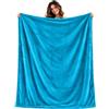 o-day Plaid Singolo Coperta Pile Divano Invernale Morbida e Calda 130x160 cm | Colore Blu Verde, Flanella Tinta Unita, 100% Poliestere, Lavaggio a Mano a 30 Gradi, Per Poltrona e Relax, Autunno
