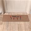 Comart - Zerbino Henry - Assorbente Antipioggia - 25x70 cm - Welcome Beige | Tappeto in Poliestere, Fondo in Latex Antiscivolo, Impermeabile, Assorbente, Antipioggia, per Ingresso Interno e Esterno