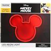 Paladone Lampada da parete a LED con orecchie di Topolino Disney, con licenza ufficiale, con cavo di alimentazione, per casa, camera da letto, soggiorno, decorazione della cultura pop