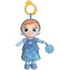 Clementoni Disney Baby - Princess Feature Plush Cinderella, Bambola Peluche da Viaggio Neonati 0+ Anni, Stimolazione Sensoriale con Pendente Mordicchioso, Anello da Appendere, Lavabile, 19498